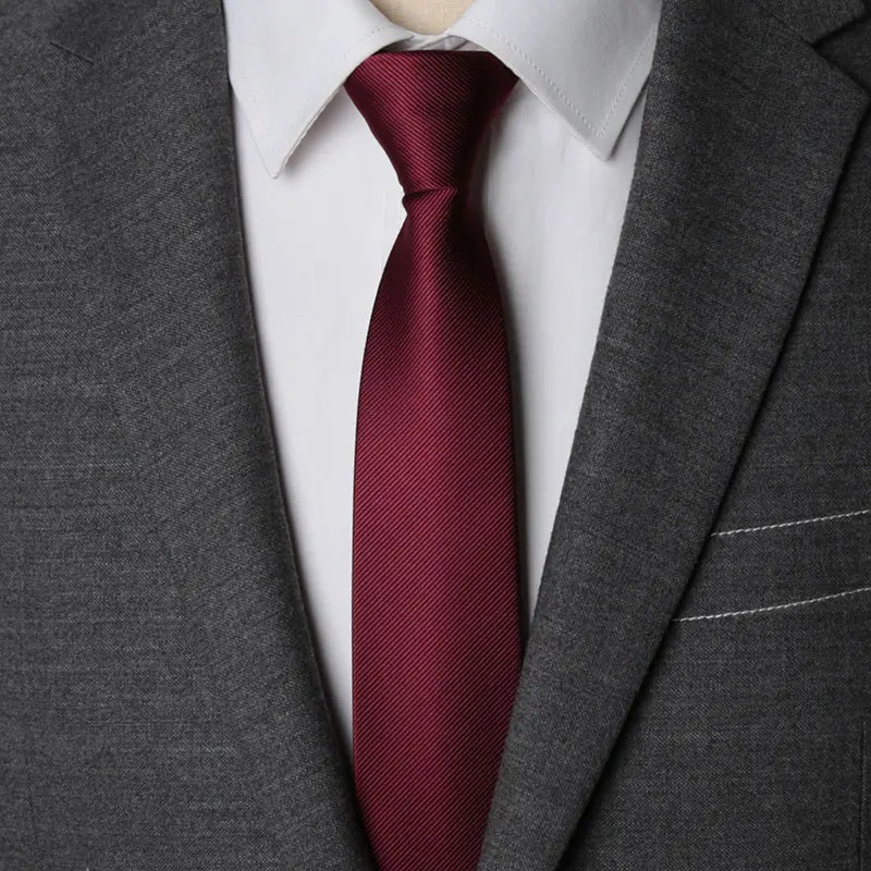 Men Necktie Zipper Lazy Tie Fashion Solid 6cm Ties Business for Man Gravatas Handkerchief Bowtie Mens Wedding Shirt Accessories