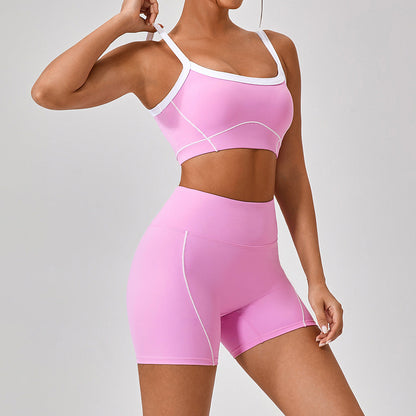 Women's Contrast Color Yoga Set