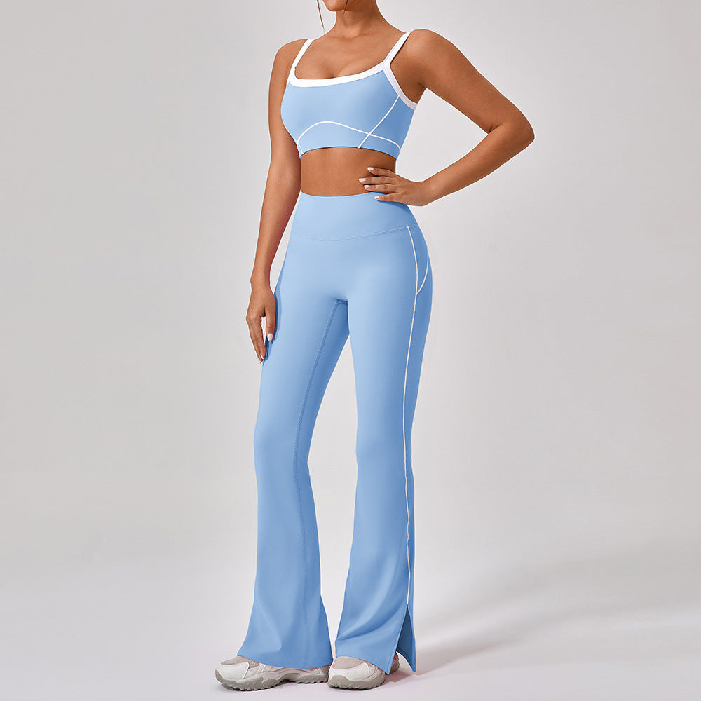 Women's Contrast Color Yoga Set