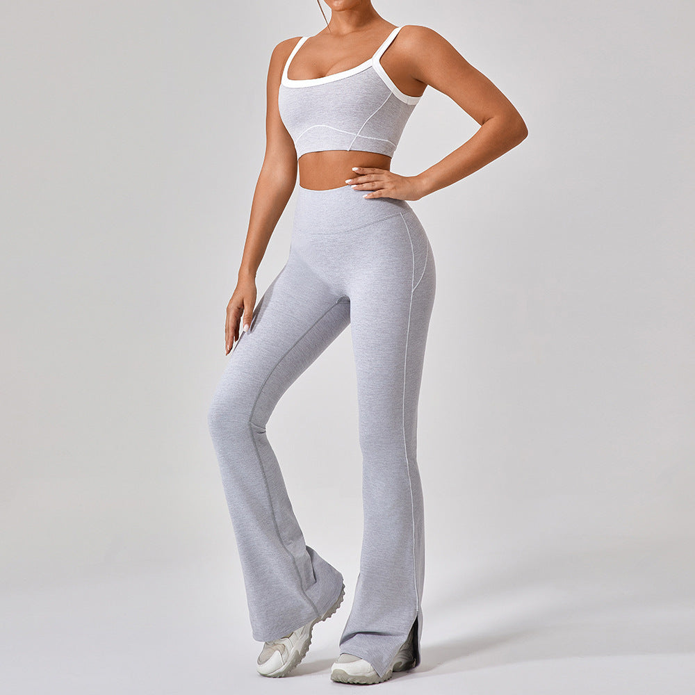 Women's Contrast Color Yoga Set