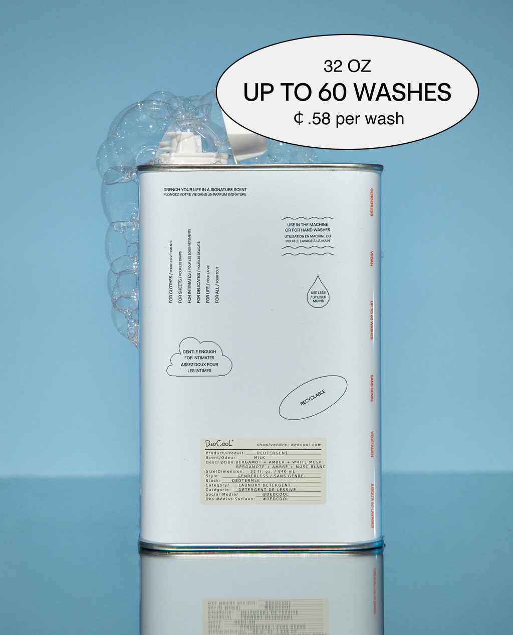milk detergent - 32oz
