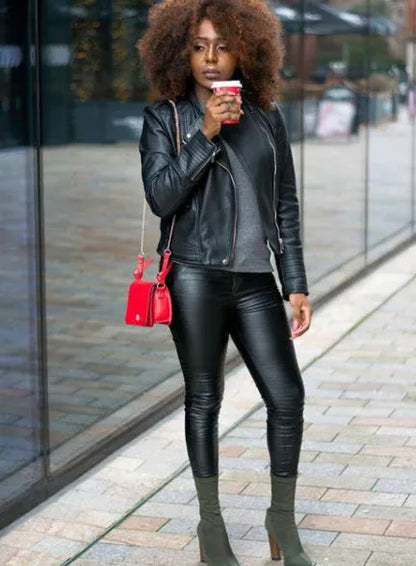 Faux Leather Plus Size Leggings for Women Big Size 5XL 6XL 7XL Black  Girls Spandex Clothing Pleather PU Leggings