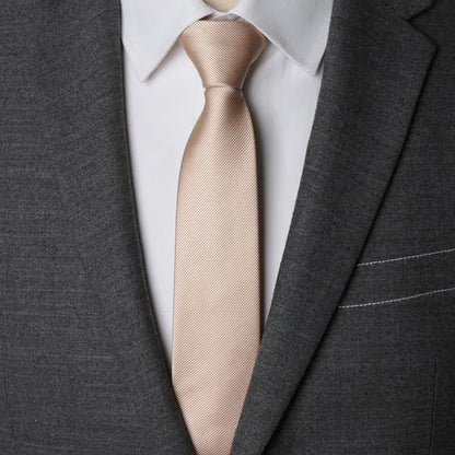 Men Necktie Zipper Lazy Tie Fashion Solid 6cm Ties Business for Man Gravatas Handkerchief Bowtie Mens Wedding Shirt Accessories