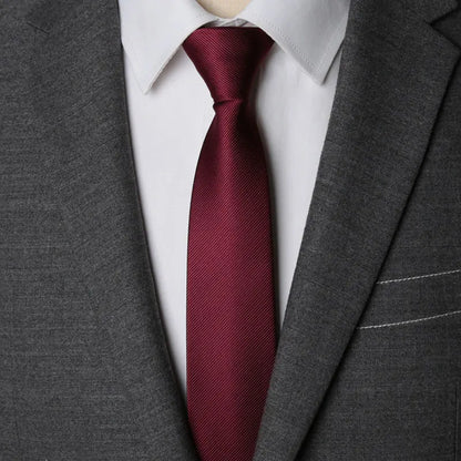 Men Necktie Zipper Lazy Tie Fashion Solid 6cm Ties Business for Man Gravatas Handkerchief Bowtie Mens Wedding Shirt Accessories