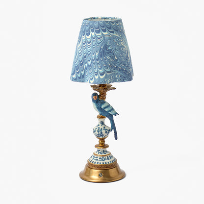 Blue Marble Paper Lampshade (18cm)