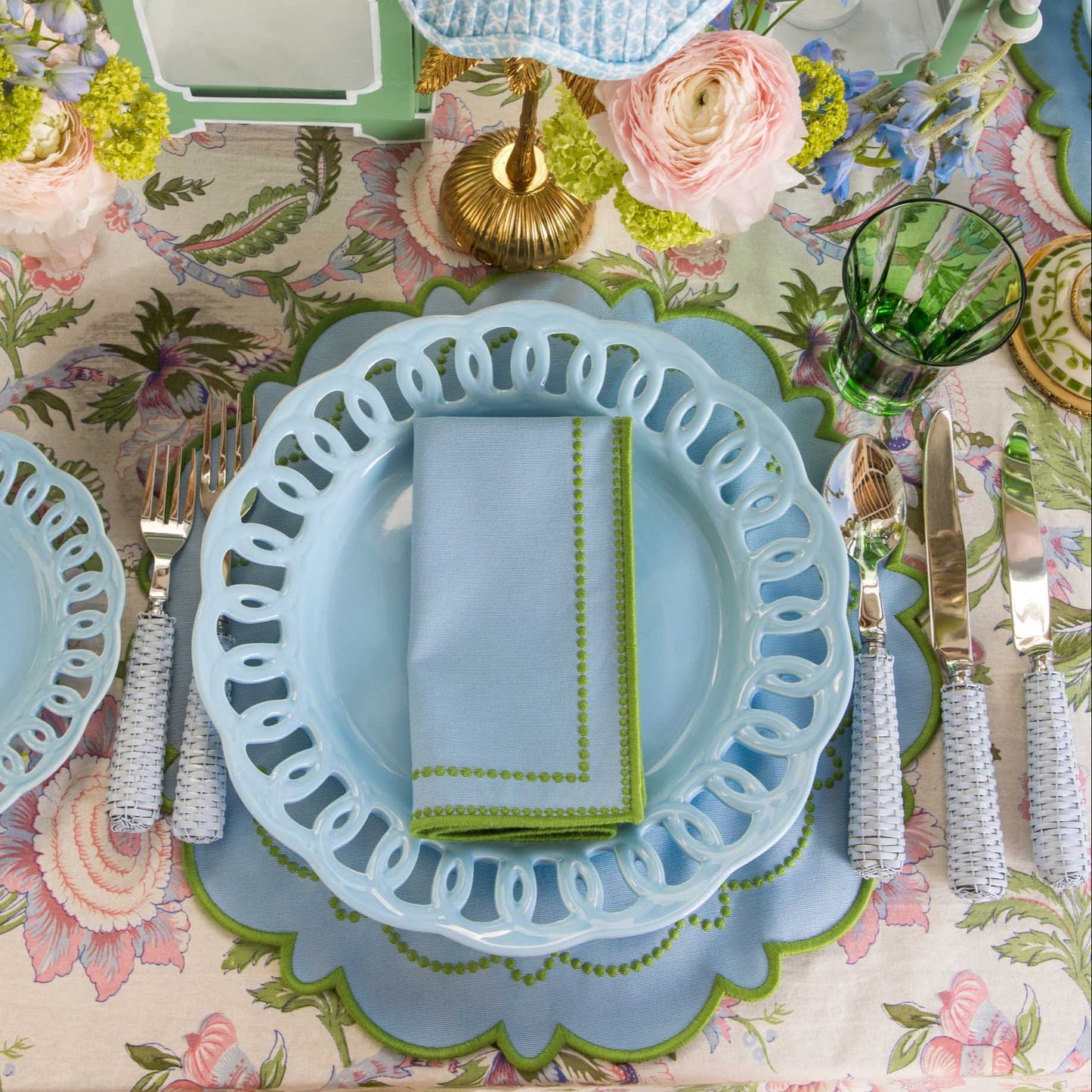 Soft Blue Lace Starter Plate