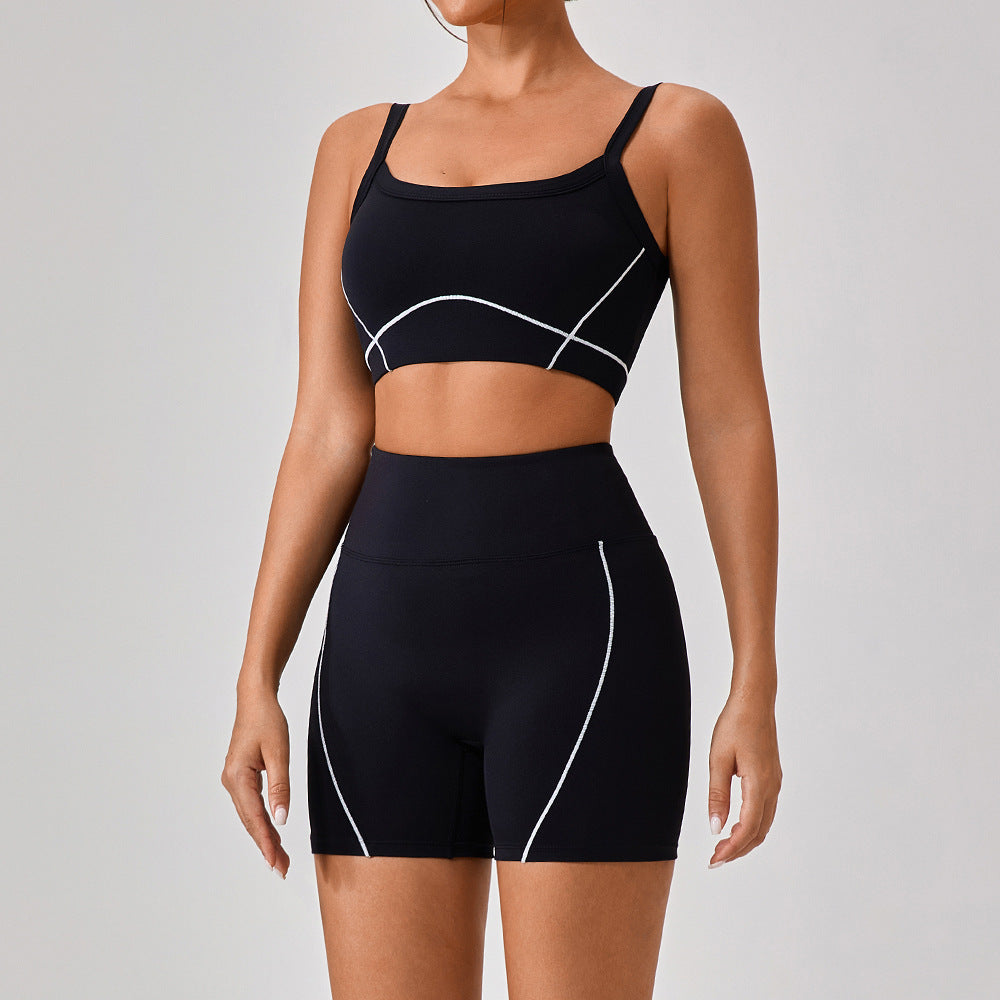 Women's Contrast Color Yoga Set