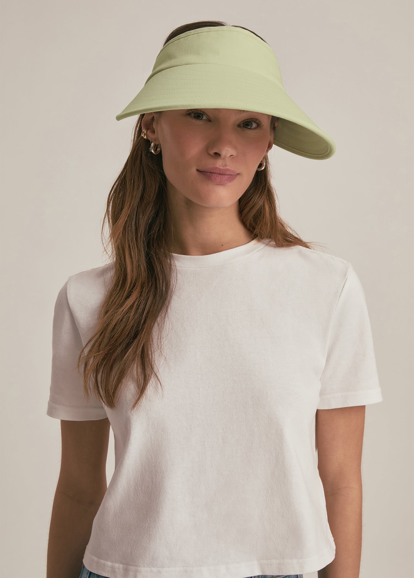 VISOR WITH EMBROIDERED LOGO