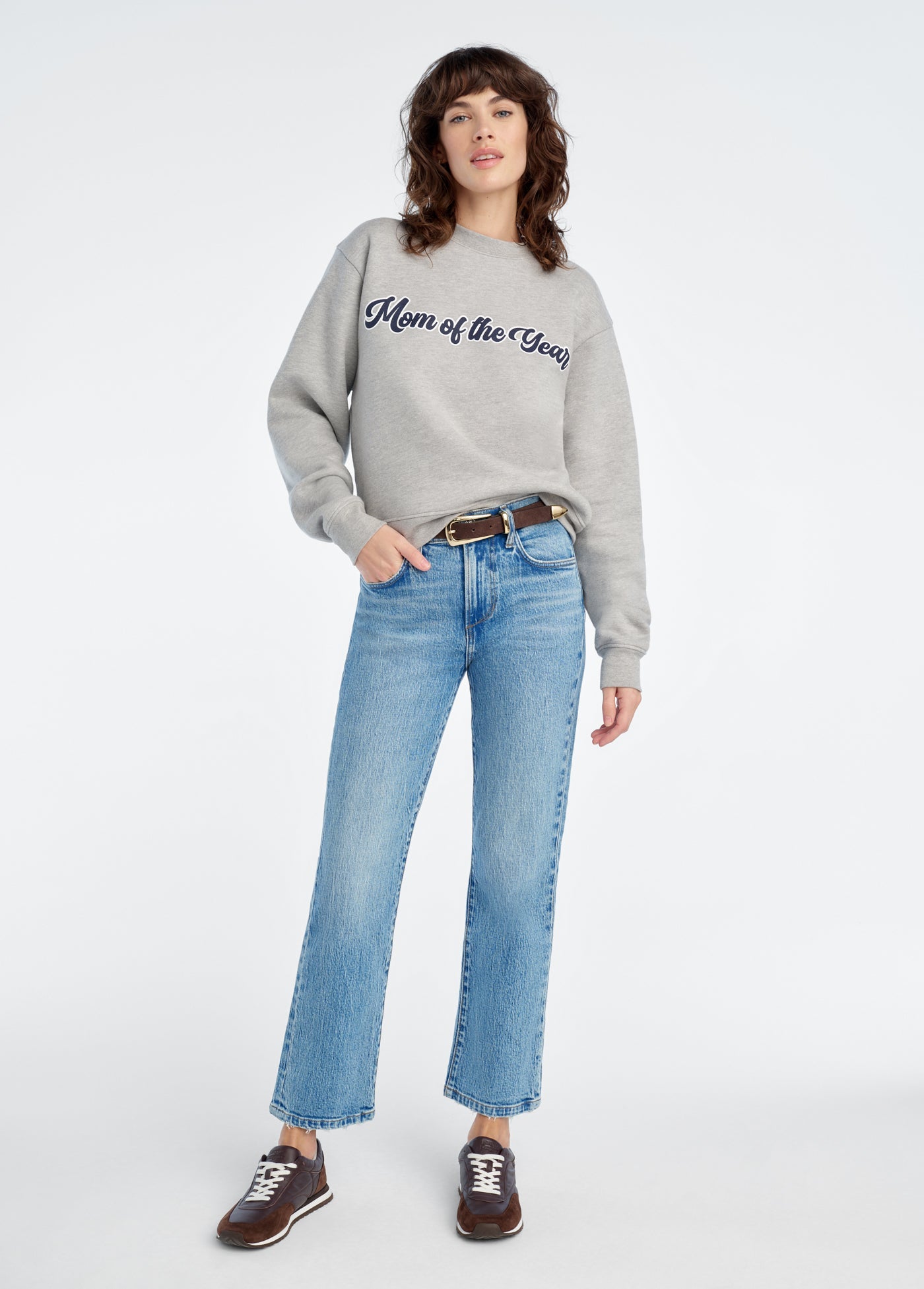 THE MOM OF THE YEAR VARSITY SWEATSHIRT