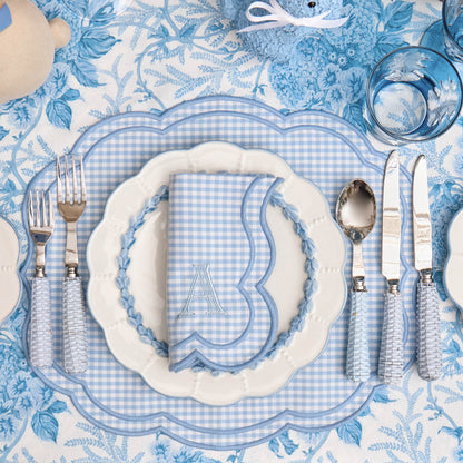Blue Eloise Gingham Placemats (Set of 4)