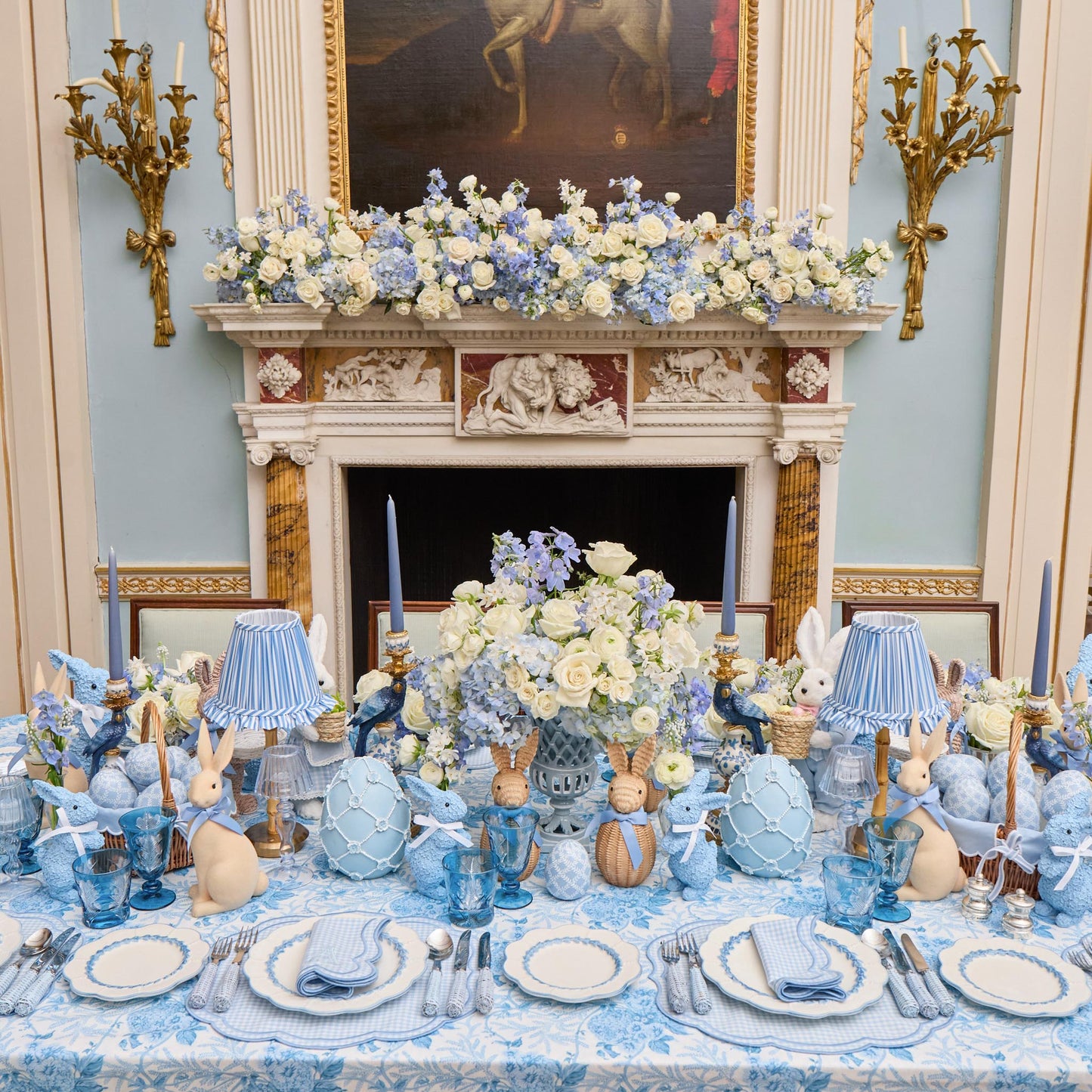 Blue Eloise Gingham Napkins (Set of 4)